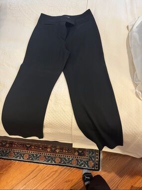 Thalian Black Wide-Leg Palazzo Pants